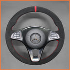 MEWANT Couvre Volant pour Mercedes-Benz A-Class B-Class C-Class CLA-Class CLS-Class E-Class (W213) EQV (W447) GLC-Class (X253C253) GLE-Class (W166C292) (W470)