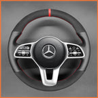 MEWANT Couvre Volant pour Mercedes-Benz A-Class (W177V177) C-Class (W205)  B-Class (W247) Citan CLA-Class (C118) E-Class (W213 GLA-Class GLS-Class Sprinter