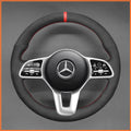 MEWANT Couvre Volant pour Mercedes-Benz A-Class (W177V177) C-Class (W205)  B-Class (W247) Citan CLA-Class (C118) E-Class (W213 GLA-Class GLS-Class Sprinter