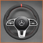 MEWANT Couvre Volant pour Mercedes-Benz A-Class (W177V177) C-Class (W205)  B-Class (W247) Citan CLA-Class (C118) E-Class (W213 GLA-Class GLS-Class Sprinter