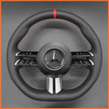 MEWANT Couvre Volant pour Mercedes-Benz AMG-Line AMG-Sport A-Class B-Class C-Class CLA-Class E-Class GLB-Class S-Class