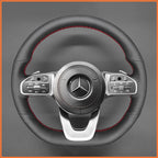 MEWANT Couvre Volant pour Mercedes-Benz AMG-Line AMG-Sport A-Class B-Class (W247) C-Class (W205) CLA-Class (C118) E-Class (W213)GLE-Class