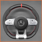 MEWANT Couvre Volant pour Mercedes-Benz AMG A35 A45 C43 C63 C43 CLA35 CLA45 CLS53 E53 E63 GLA45  GLE53