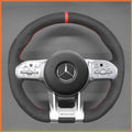 MEWANT Couvre Volant pour Mercedes-Benz AMG A35 A45 C43 C63 C43 CLA35 CLA45 CLS53 E53 E63 GLA45  GLE53