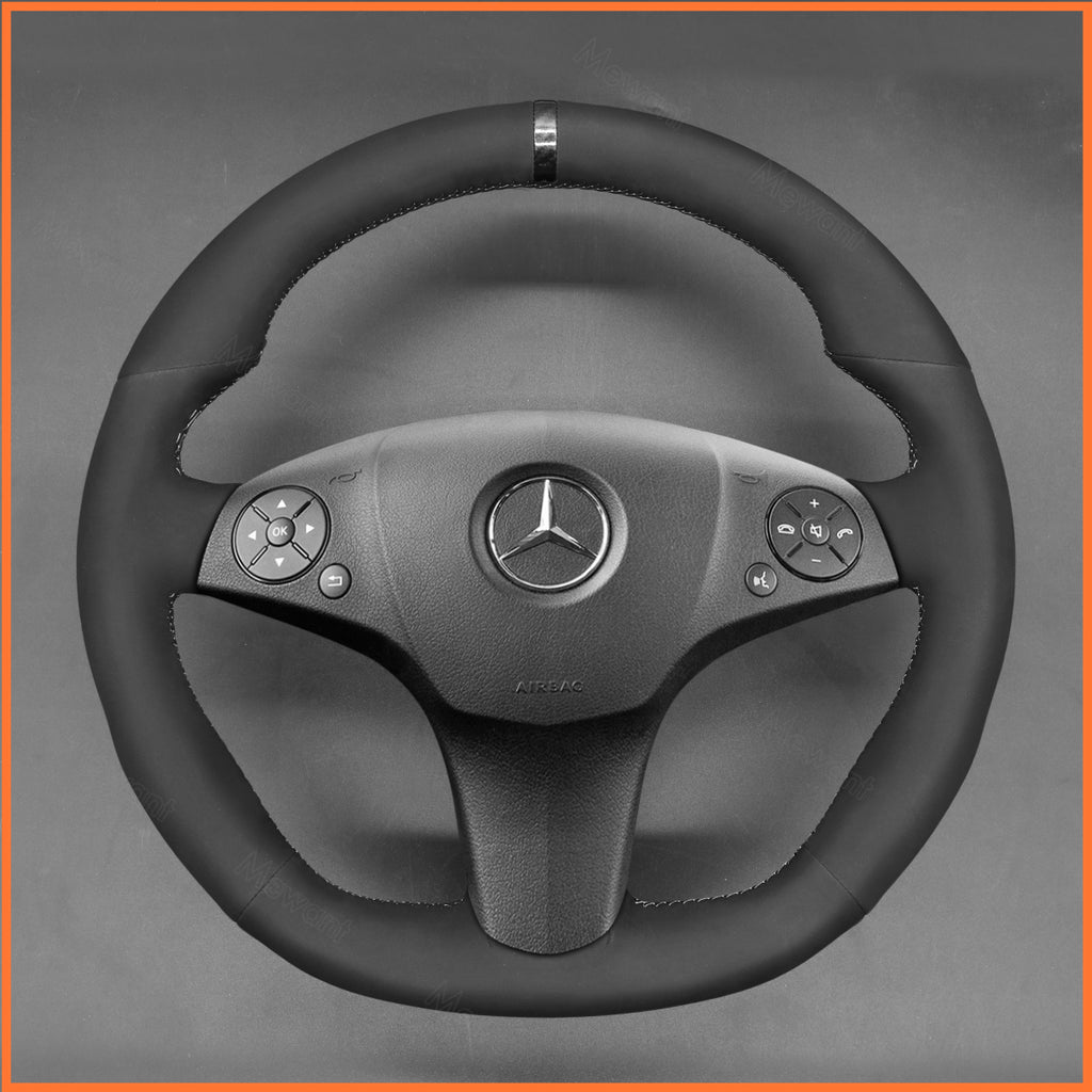 MEWANT Couvre Volant pour Mercedes-Benz AMG C63 W204 CLS-Class C219 CLS 63 E 63 AMG W212 AMG SL 63 R230SLS AMG C197 R197