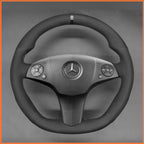 MEWANT Couvre Volant pour Mercedes-Benz AMG C63 W204 CLS-Class C219 CLS 63 E 63 AMG W212 AMG SL 63 R230SLS AMG C197 R197