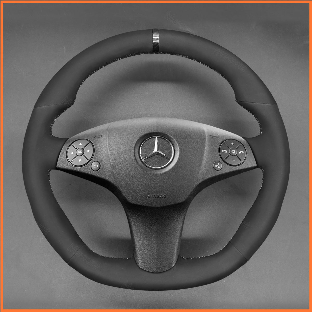 MEWANT Couvre Volant pour Mercedes-Benz AMG C63 W204 CLS-Class C219 CLS 63 E 63 AMG W212 AMG SL 63 R230SLS AMG C197 R197