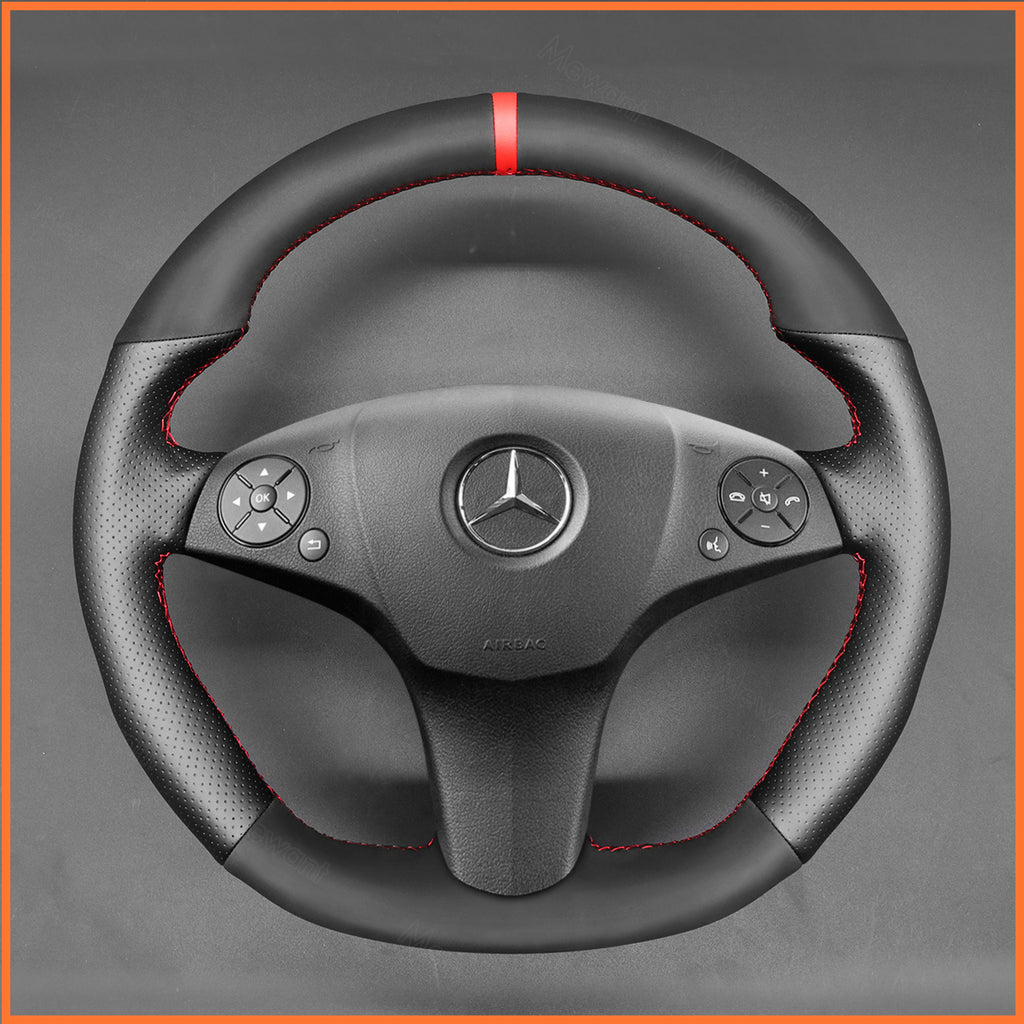 MEWANT Couvre Volant pour Mercedes-Benz AMG C63 W204 CLS-Class C219 CLS 63 E 63 AMG W212 AMG SL 63 R230SLS AMG C197 R197