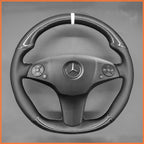 MEWANT Couvre Volant pour Mercedes-Benz AMG C63 W204 CLS-Class C219 CLS 63 E 63 AMG W212 AMG SL 63 R230SLS AMG C197 R197