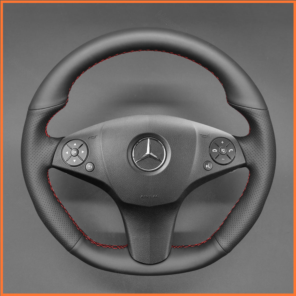 MEWANT Couvre Volant pour Mercedes-Benz AMG C63 W204 CLS-Class C219 CLS 63 E 63 AMG W212 AMG SL 63 R230SLS AMG C197 R197