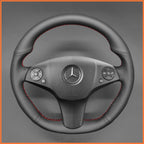 MEWANT Couvre Volant pour Mercedes-Benz AMG C63 W204 CLS-Class C219 CLS 63 E 63 AMG W212 AMG SL 63 R230SLS AMG C197 R197