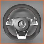 MEWANT Couvre Volant pour Mercedes-Benz AMG GT C190 R190 C 63 W205 CLA 45 C117 E 43 W213 SLC 43 SL 63