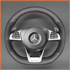 MEWANT Couvre Volant pour Mercedes-Benz AMG GT C190 R190 C 63 W205 CLA 45 C117 E 43 W213 SLC 43 SL 63