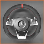 MEWANT Couvre Volant pour Mercedes-Benz AMG GT C190 R190 C 63 W205 CLA 45 C117 E 43 W213 SLC 43 SL 63
