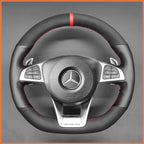 MEWANT Couvre Volant pour Mercedes-Benz AMG GT C190 R190 C 63 W205 CLA 45 C117 E 43 W213 SLC 43 SL 63