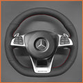 MEWANT Couvre Volant pour Mercedes-Benz AMG GT C190 R190 C 63 W205 CLA 45 C117 E 43 W213 SLC 43 SL 63