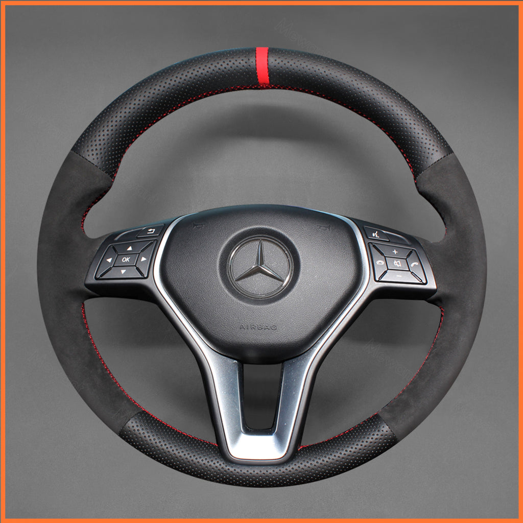MEWANT Couvre Volant pour Mercedes-Benz B-Class W246 C-Class CLA-Class CLS-Class GLA-Class GLK X204