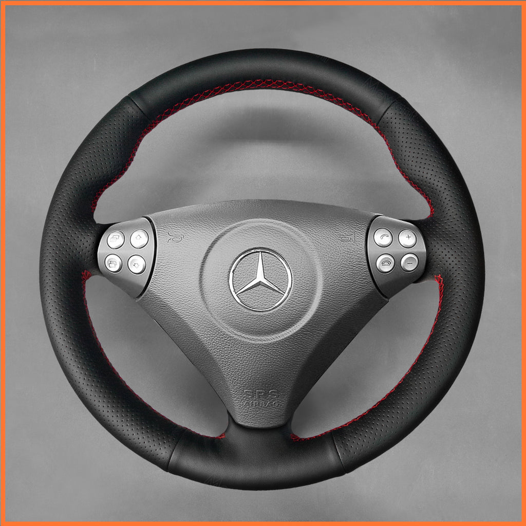 MEWANT Couvre Volant pour Mercedes-Benz C-Class W203 2005-2007  SLK-Class R171 2005-2008