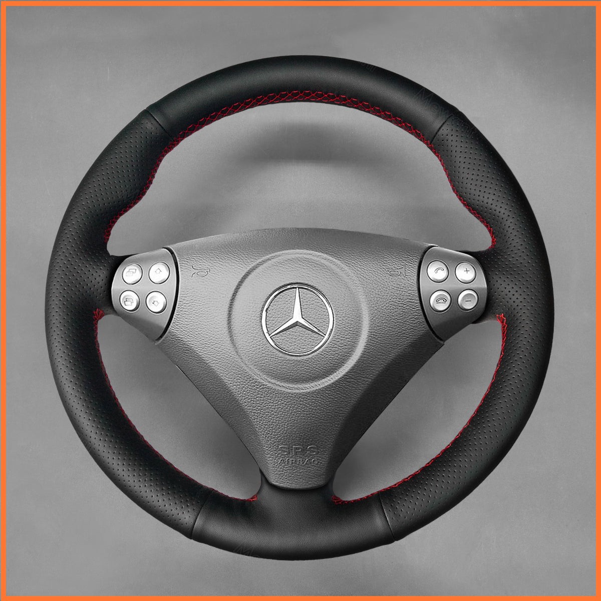 MEWANT Couvre Volant pour Mercedes-Benz C-Class W203 2005-2007  SLK-Class R171 2005-2008