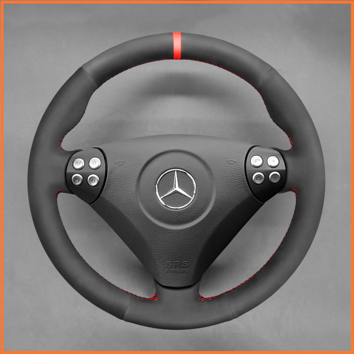 MEWANT Couvre Volant pour Mercedes-Benz C-Class W203 2005-2007  SLK-Class R171 2005-2008