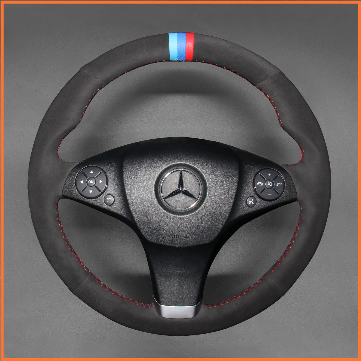 MEWANT Couvre Volant pour Mercedes-Benz C-Class W204 2008-2011  GLK X204 2010-2012