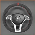 MEWANT Couvre Volant pour Mercedes-Benz C-Class W204 E-Class W212 CLS-Class C218 GLA 45 AMG X156 SL-Class R231 SLK-Class R172