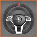 MEWANT Couvre Volant pour Mercedes-Benz C-Class W204 E-Class W212 CLS-Class C218 GLA 45 AMG X156 SL-Class R231 SLK-Class R172