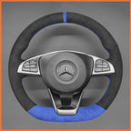 MEWANT Couvre Volant pour Mercedes-Benz C-Class W205 AMG C43 CLA-Class C117 CLS-Class C218 SL-Class R231 GLC-Class X253 C253