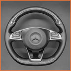 MEWANT Couvre Volant pour Mercedes-Benz C-Class W205 AMG C43 CLA-Class C117 CLS-Class C218 SL-Class R231 GLC-Class X253 C253