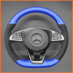 MEWANT Couvre Volant pour Mercedes-Benz C-Class W205 AMG C43 CLA-Class C117 CLS-Class C218 SL-Class R231 GLC-Class X253 C253