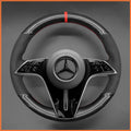 MEWANT Couvre Volant pour Mercedes-Benz CLS-Class (C257) E-Class (W213) W214 2021-2023  EQS (V297) GLE-Class S-Class (W223)