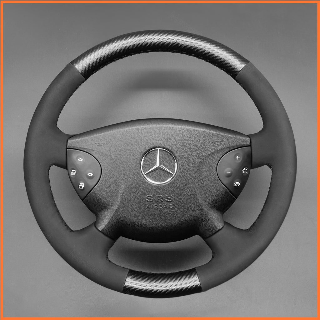 MEWANT Couvre Volant pour Mercedes-Benz E-Class W211 2003-2006 G-Class W463 2003-2007