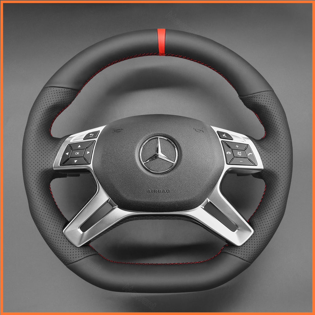 MEWANT Couvre Volant pour Mercedes-Benz GL 63 AMG (X166)  ML 63 AMG (W166) G 63 AMG (W463 G 65 AMG (W463) G-Class