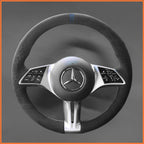 MEWANT Couvre Volant pour Mercedes-Benz W177V177 W247 W206 C118 EQA H243 EQB (X243) 2024 EQE (V295) EQV W447 GLA-Class H247 GLB-Class X247 GLC-Class X254 V-Class W447
