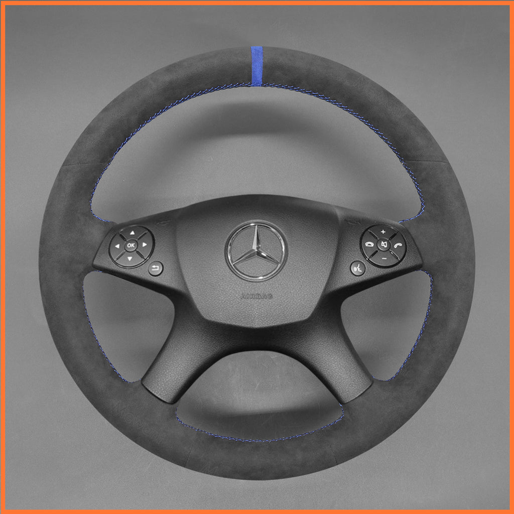 MEWANT Couvre Volant pour Mercedes-Benz W204 C-Class 2007-2010 Mercedes-Benz C280 C230 C180 C260 C200 C300