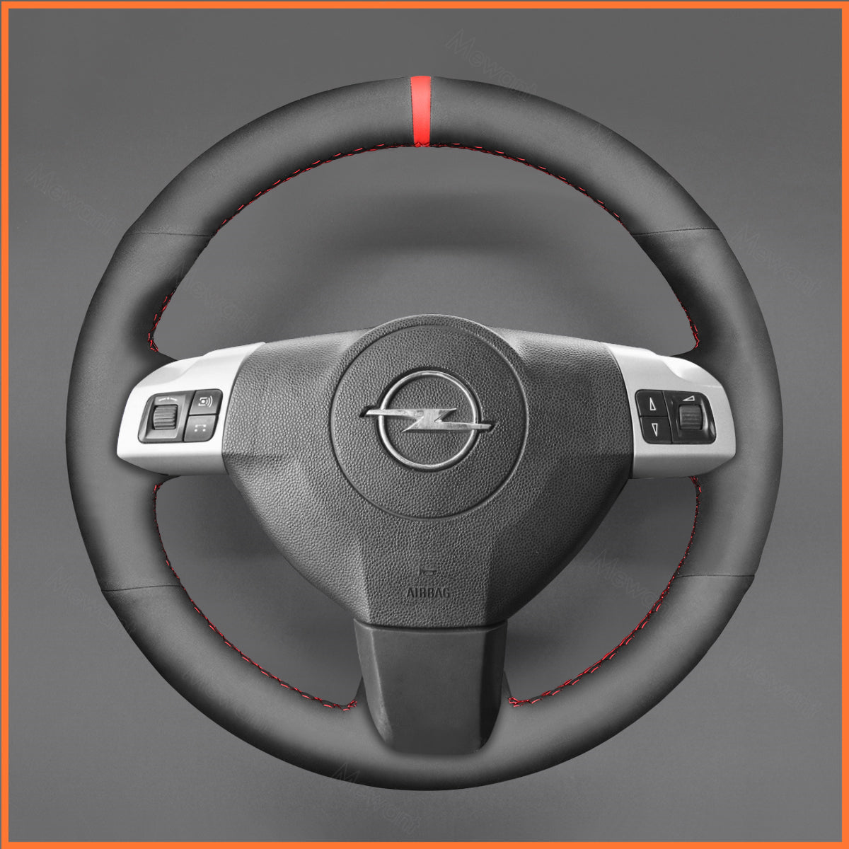 MEWANT Couvre Volant pour Opel Astra (H) 2004-2009 / Zaflra (B) 2005-2014 / Signum 2004-2008 / Vectra (C) 2002-2009