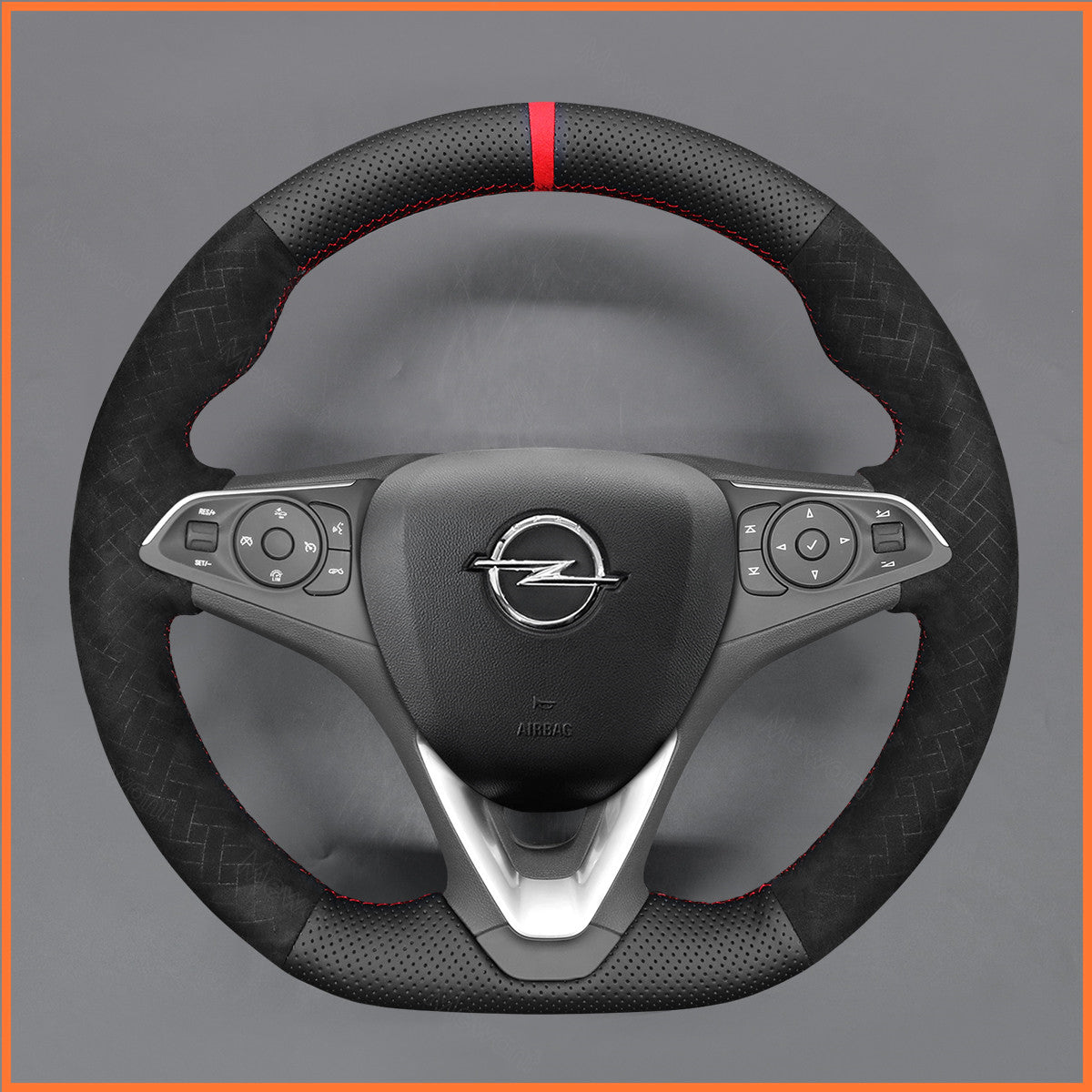 MEWANT Couvre Volant pour Opel Astra (K) Combo Corsa(E|F) Grandland X Insignia (CT) B