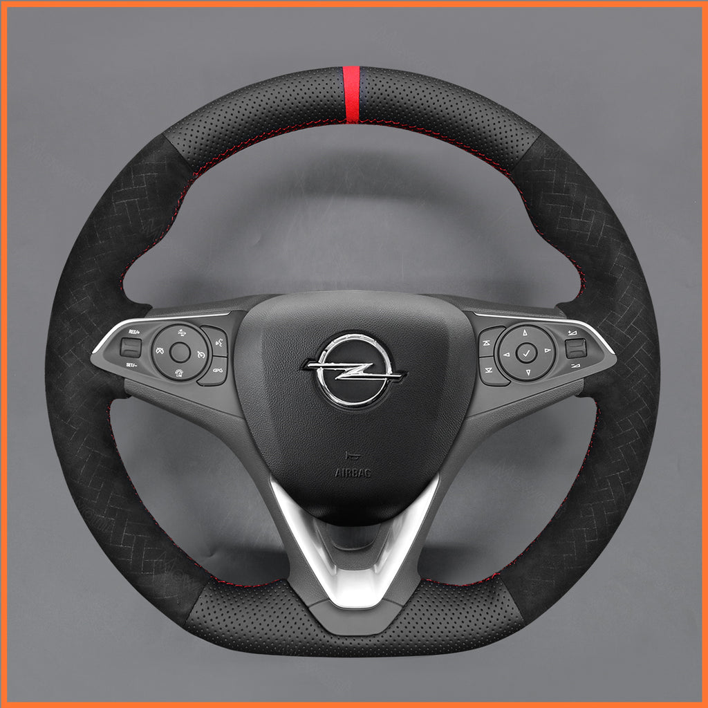 MEWANT Couvre Volant pour Opel Astra (K) Combo Corsa(E|F) Grandland X Insignia (CT) B