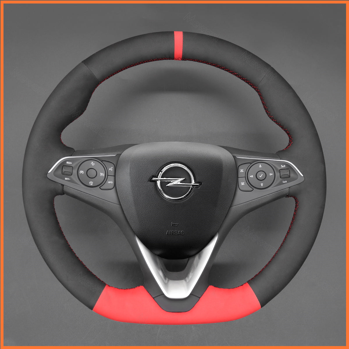 MEWANT Couvre Volant pour Opel Astra (K) Combo Corsa(E|F) Grandland X Insignia (CT) B