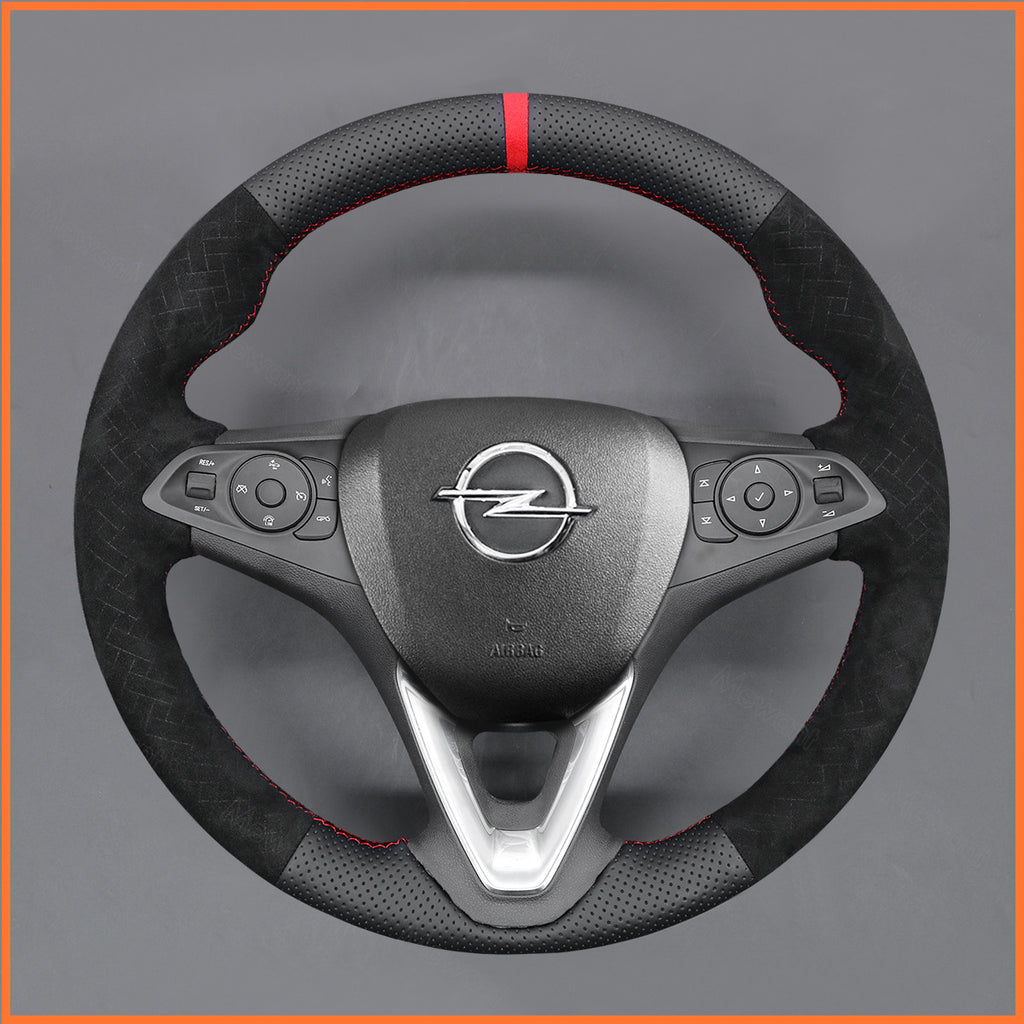 MEWANT Couvre Volant pour Opel Astra (K) Corsa (E) Crossland X Grandland X Insignia (CT) B Karl Zafira (C)