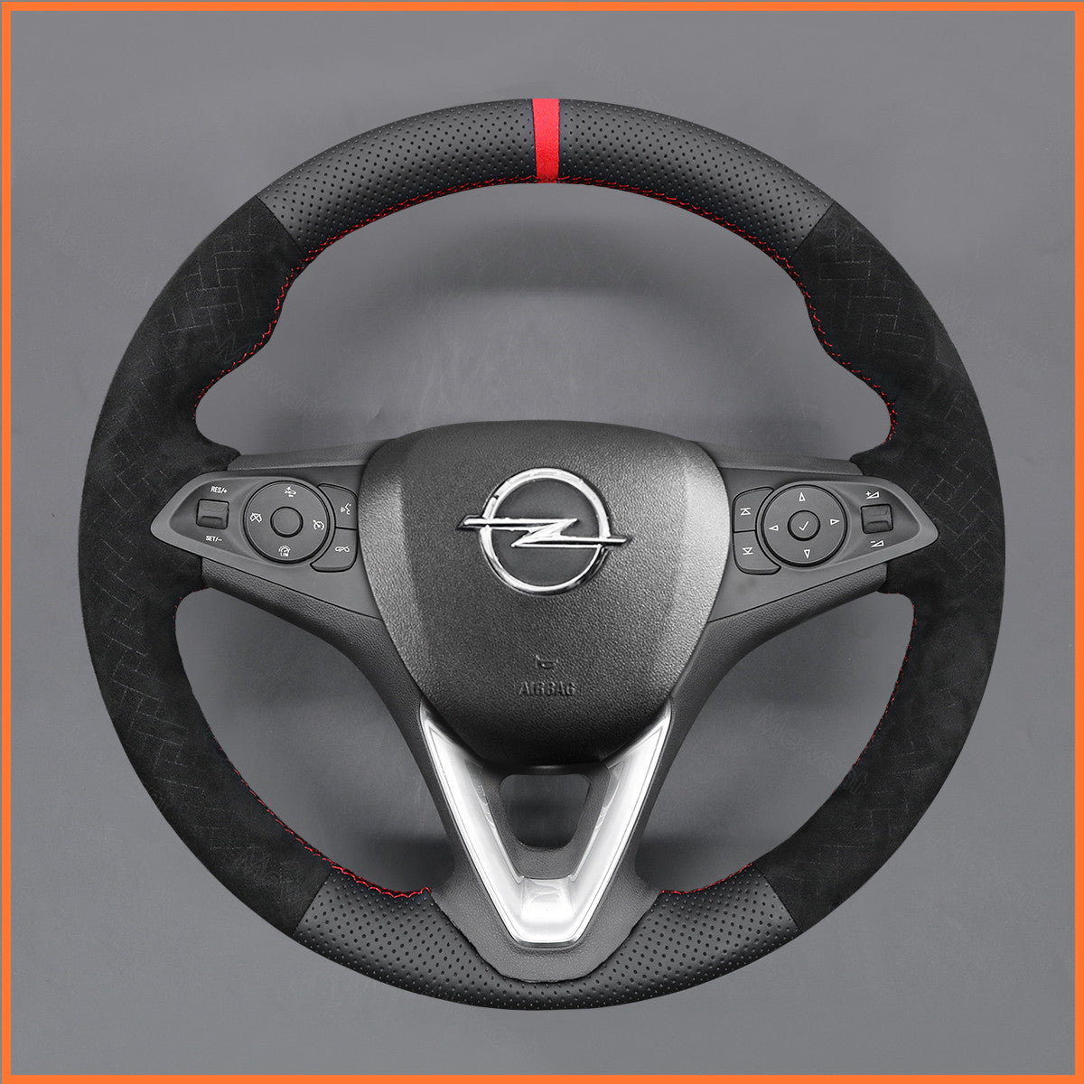 MEWANT Couvre Volant pour Opel Astra (K) Corsa (E) Crossland X Grandland X Insignia (CT) B Karl Zafira (C)