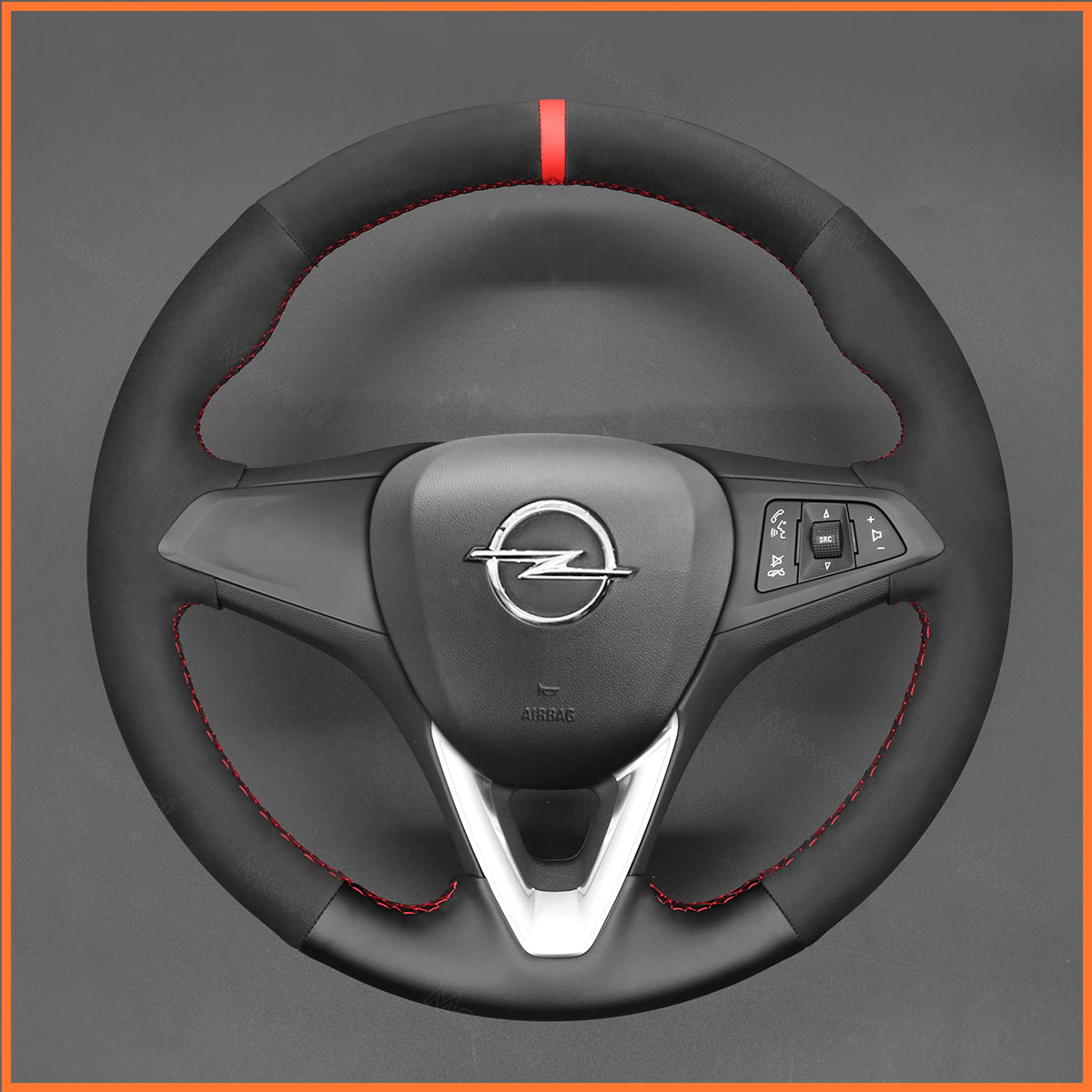 MEWANT Couvre Volant pour Opel Astra (K) Corsa (E) Crossland X Grandland X Insignia (CT) B Karl Zafira (C)