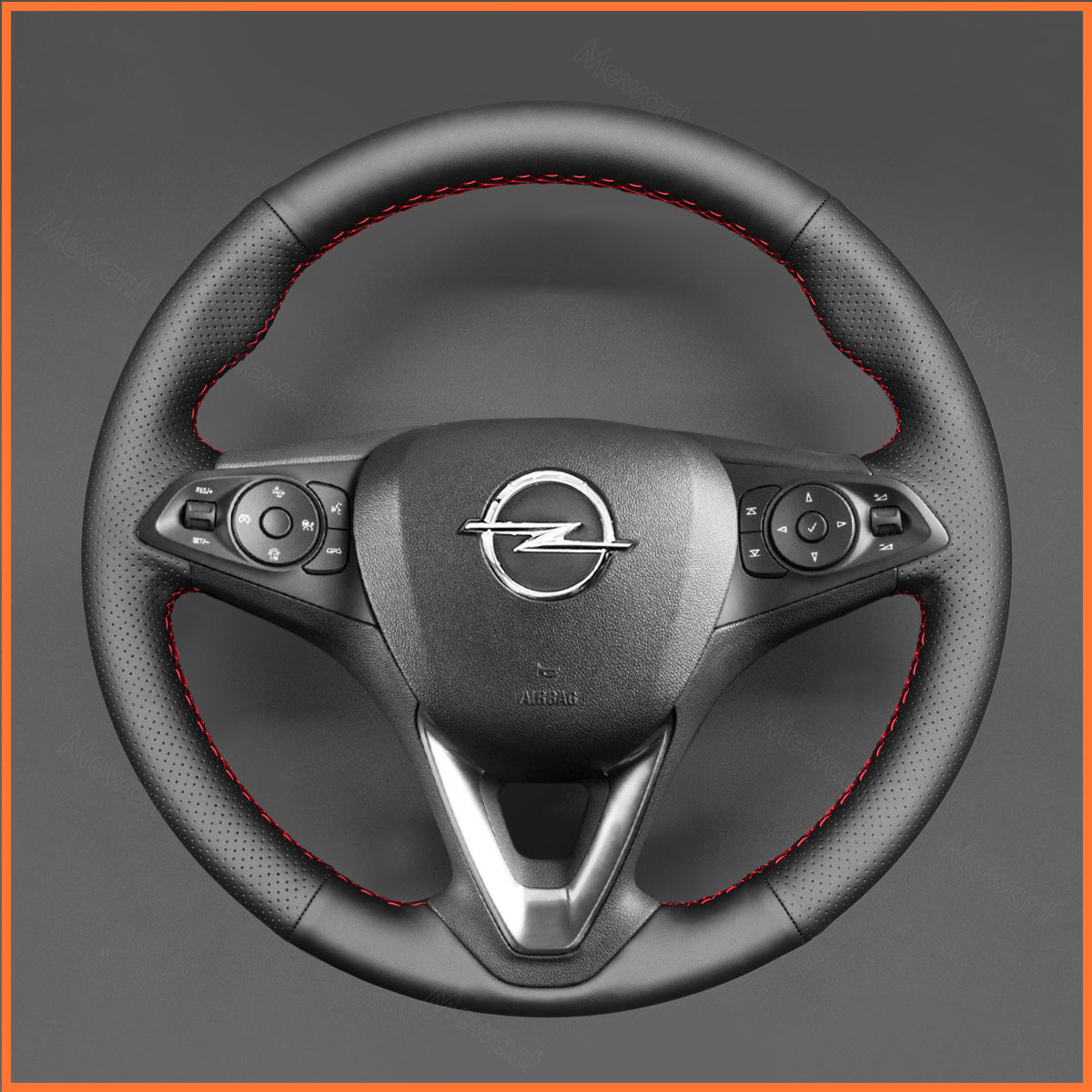 MEWANT Couvre Volant pour Opel Astra (K) Corsa (E) Crossland X Grandland X Insignia (CT) B Karl Zafira (C)