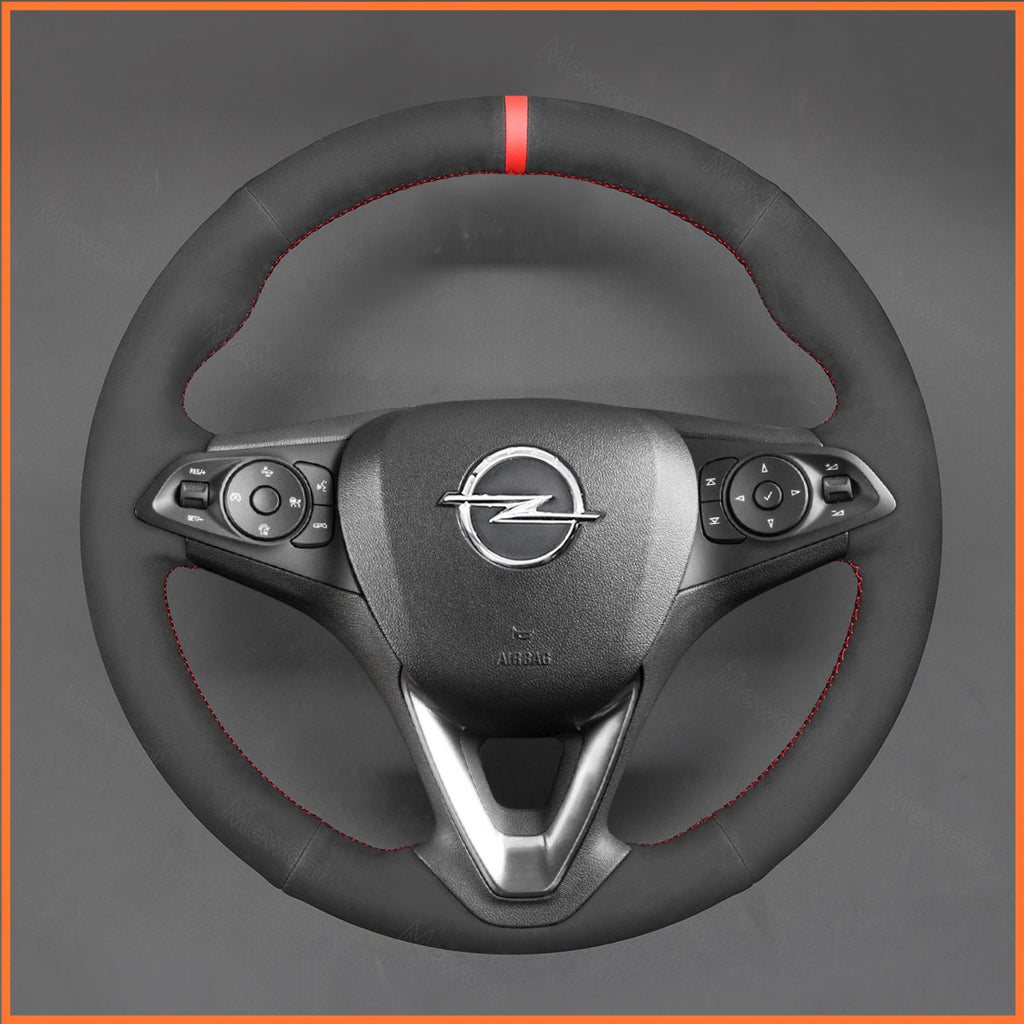 MEWANT Couvre Volant pour Opel Astra (K) Corsa (E) Crossland X Grandland X Insignia (CT) B Karl Zafira (C)