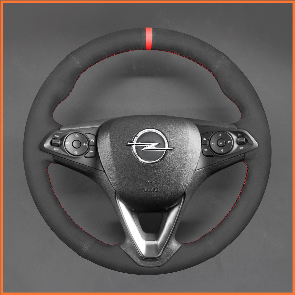 MEWANT Couvre Volant pour Opel Astra (K) Corsa (E) Crossland X Grandland X Insignia (CT) B Karl Zafira (C)