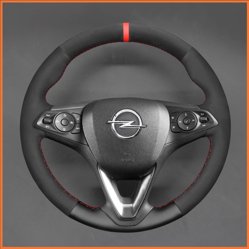 MEWANT Couvre Volant pour Opel Astra (K) Corsa (E) Crossland X Grandland X Insignia (CT) B Karl Zafira (C)