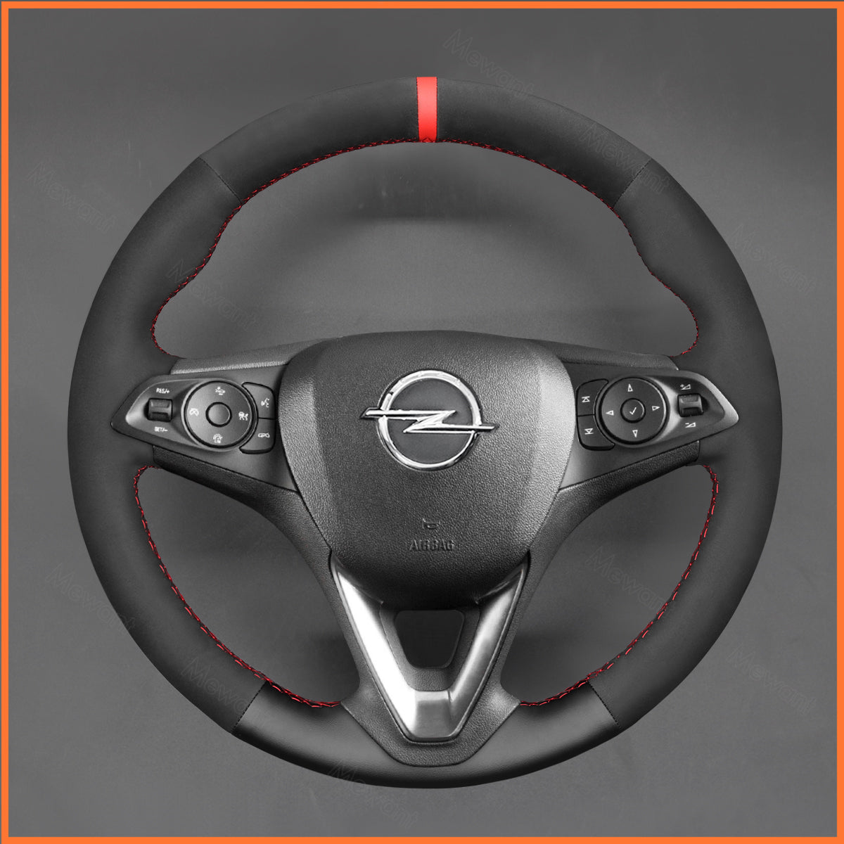 MEWANT Couvre Volant pour Opel Astra (K) Corsa (E) Crossland X Grandland X Insignia (CT) B Karl Zafira (C)