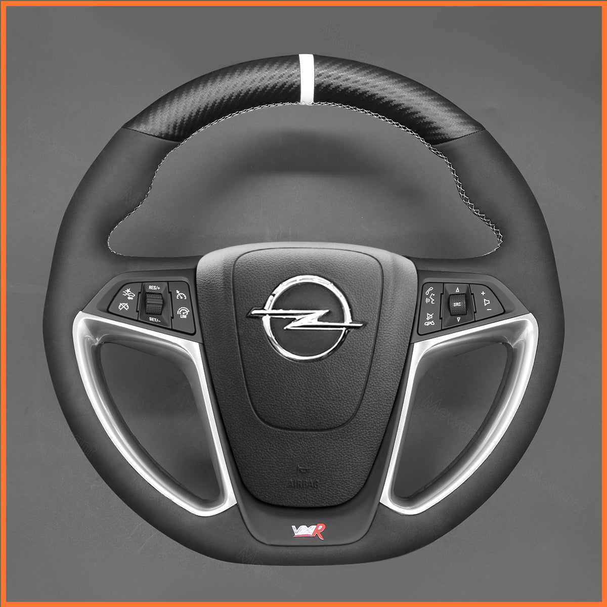 MEWANT Couvre Volant pour Opel Astra OPC 2012-2015 Astra GTC OPC 2012-2018