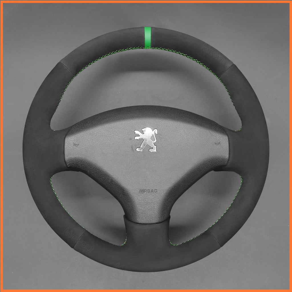 MEWANT Steering Wheel Cover for Peugeot 308 2007-2013 / 308 SW 2008-2014 / 3008 2009-2016 / 5008 2009-2017