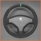 MEWANT Steering Wheel Cover for Peugeot 308 2007-2013 / 308 SW 2008-2014 / 3008 2009-2016 / 5008 2009-2017
